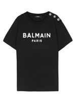 Balmain Kids t-shirt à logo imprimé - Noir