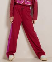 wide fit broek met streep wide fit broek met streep
