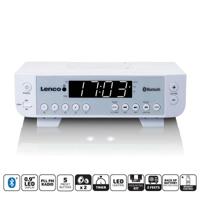 Lenco FM-keukenradio met Bluetooth® LED-verlichting en timer Wit - KCR-100WH Lenco FM-keukenradio met Bluetooth® LED-verlichting en timer Wit - KCR-100WH