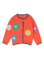 Stella McCartney Kids cardigan à motif brodé - Orange - thumbnail