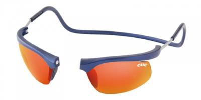CliC Zonnebril wing Oranje glazen - Blauw/Oranje