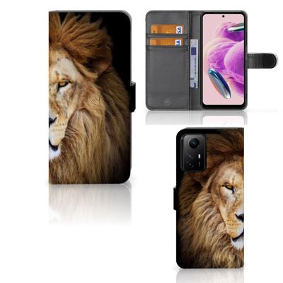 Xiaomi Redmi Note 12S | Telefoonhoesje | Met pasjeshouder | Leeuw