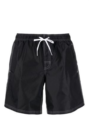 Sundek short de bain imprimé à lien de resserrage - Noir