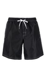 Sundek short de bain imprimé à lien de resserrage - Noir