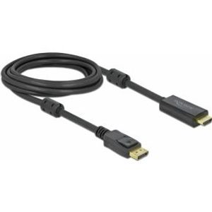 Delock 85957 Actieve DisplayPort 1.2 naar HDMI-kabel 4K 60 Hz 3 m