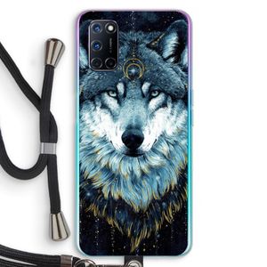 Darkness Wolf: Oppo A72 Transparant Hoesje met koord