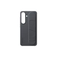 Samsung Galaxy S25 Standing Grip Case Telefoonhoesje Zwart Samsung Galaxy S25 Standing Grip Case Telefoonhoesje Zwart
