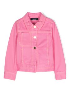 JACQUEMUS L'ENFANT veste en jean à patch logo - Rose