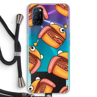 Hamburger: Oppo A72 Transparant Hoesje met koord