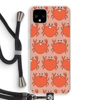 Krab: Pixel 4 XL Transparant Hoesje met koord