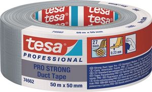 Tesa Weefseltape | zilver | lengte 50 m | breedte 50 mm | 1 stuk - 74662-00003-00 - 74662-00003-00