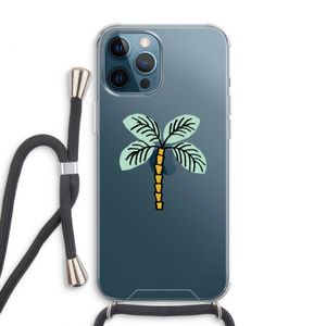 Palmboom: iPhone 12 Pro Max Transparant Hoesje met koord