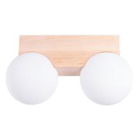 Plafondlamp BULBO 2 naturel hout Plafondlamp BULBO 2 naturel hout