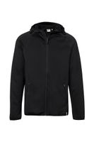 Hakro 863 Hooded tec jacket Indiana - Black - L - thumbnail