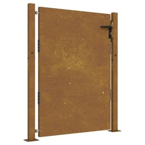 vidaXL Poort 105x130 cm cortenstaal