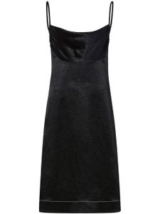 Proenza Schouler robe mi-longue Flou à effet froissé - Noir