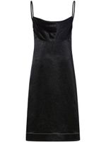 Proenza Schouler robe mi-longue Flou à effet froissé - Noir