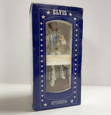 Elvis Presley 1977 McCormick Distilling Likeur Karaf Met Muziek Doos Elvis Presley 1977 McCormick Distilling Likeur Karaf Met Muziek Doos