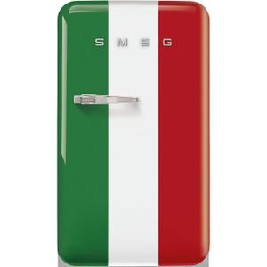 Smeg FAB10HRDIT5 italiaanse vlag Koelkast zonder vriesvak