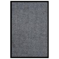 VidaXL Deurmat 80x120 cm gestreept grijs