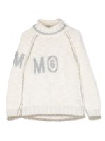 MM6 Maison Margiela Kids pull à col montant - Blanc