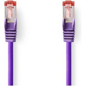 CAT6-kabel | RJ45 Male | RJ45 Male | S/FTP | 0.50 m | Rond | LSZH | Violet | Label