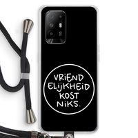 Vriendelijkheid: Oppo A94 5G Transparant Hoesje met koord