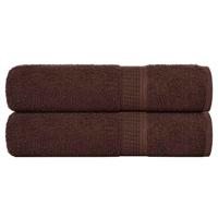 VidaXL Handdoeken 2 st 50x100 cm 360 g/m² 100% katoen bruin
