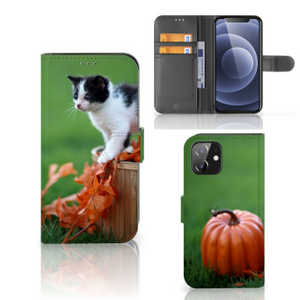 iPhone 12 | 12 Pro (6.1") Telefoonhoesje met Pasjes Kitten