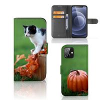 iPhone 12 | 12 Pro (6.1") Telefoonhoesje met Pasjes Kitten - thumbnail