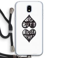Big butt bigger heart: Samsung Galaxy J5 (2017) Transparant Hoesje met koord