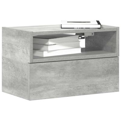 Nachtkastje wandgemonteerd 45x26x28,5 cm betongrijs