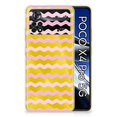 Xiaomi Poco X4 Pro 5G | TPU bumper | Waves Roze