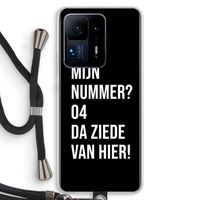 Da ziede van hier - Zwart: Xiaomi Mi Mix 4 Transparant Hoesje met koord