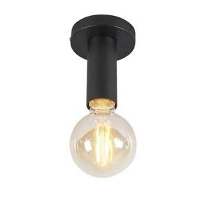 QAZQA Moderne plafondlamp zwart 13 cm - Facil