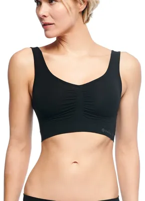 2-pak naadloze BH&apos;s - Nova - Bamboe bustier Bh tops - Zwart - Huidskleur