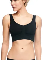 2-pak naadloze BH&apos;s - Nova - Bamboe bustier Bh tops - Zwart - Huidskleur