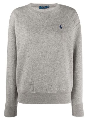 Polo Ralph Lauren sweat à logo brodé - Gris