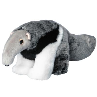 Nature Planet Miereneter knuffel - grijs - pluche - 40 cm - knuffeldier