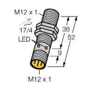 Bi3U-M12-AP6X-H1141  - Inductive proximity sensor 3mm Bi3U-M12-AP6X-H1141