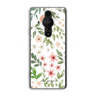 Botanical sweet flower heaven: Sony Xperia Pro-I Transparant Hoesje