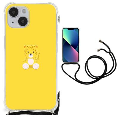 iPhone 14 Plus Stevig | Bumper Hoesje | Baby Leopard iPhone 14 Plus Stevig | Bumper Hoesje | Baby Leopard