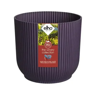 Elho bloempot The WInery Collection 22cm Donkerpaars