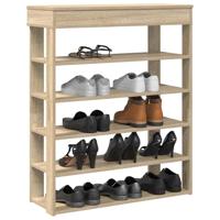 Schoenenrek 80x30x98 cm bewerkt hout sonoma eikenkleurig