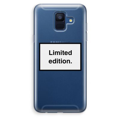 Limited edition: Samsung Galaxy A6 (2018) Transparant Hoesje
