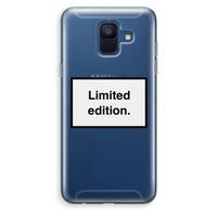 Limited edition: Samsung Galaxy A6 (2018) Transparant Hoesje