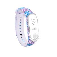 Siliconen schilderij polsband horloge band voor Xiaomi mi band 3 & 4