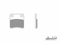 BREMBO Remblokken, voor de moto, Scooter Organisch 07092CC