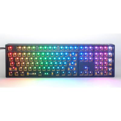 Ducky one 3 ansi layout barebone, toetsenbord (zwart/zwart, us lay-out, rgb leds, hot swap, barebone)