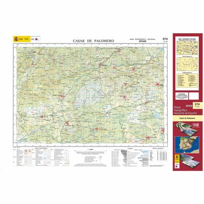 Topografische kaart 574 MT50 Casar de Palomero | CNIG - Instituto Geográfico Nacional1